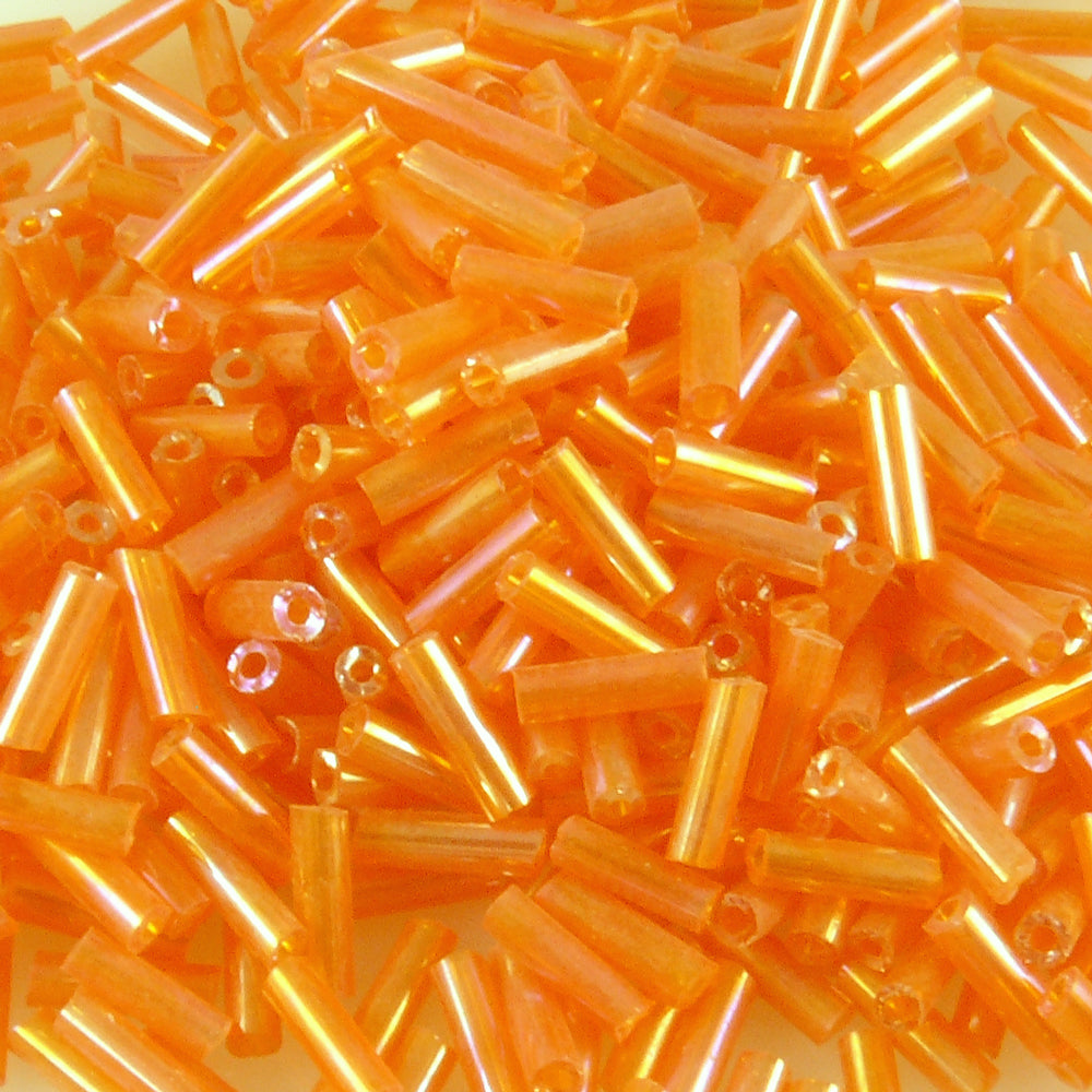 Rocailles-Stifte Mix 6mm 570x Glas Röhrchen orange Lüster Perlen zum Basteln