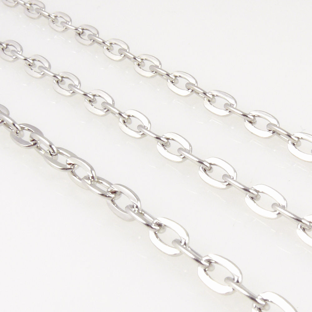 100cm Metallkette Gliederkette 7x4mm Ankerkette silberfarben 1m -769