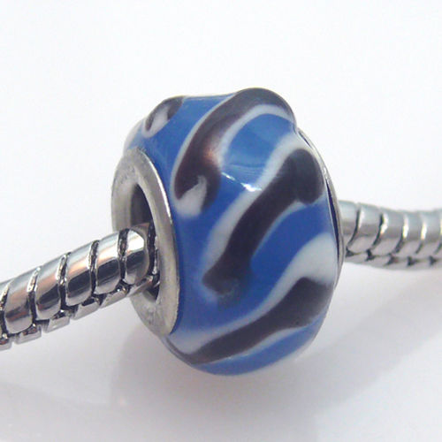 Murano Glas Bead blau Glasperle Glasbeads für Armbänder -194