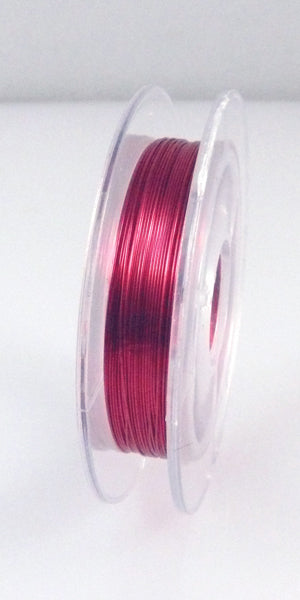 10m Spule Kupferdraht pink Draht 0,30mm Bindedraht Wickeldraht Schmuckdraht
