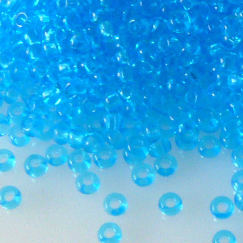 Rocailles Perlen Azurblau 860 Stück Glasperlen 3mm mit Loch 0,9mm Häkelschmuck fädeln Größe 9/0