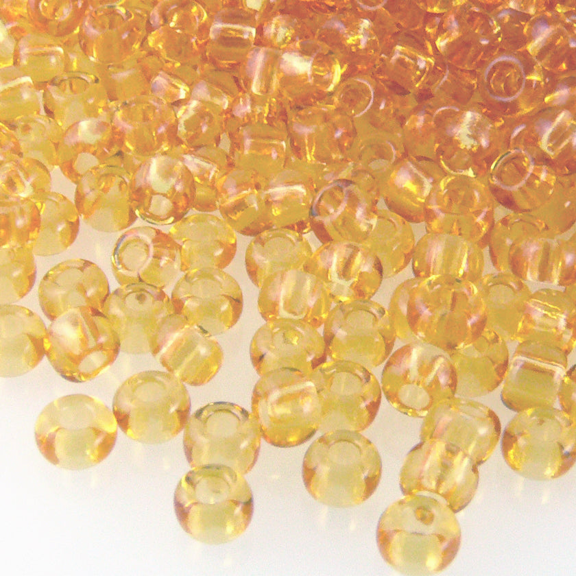 Rocailles Perlen Topas 860 Stück Glasperlen 3mm mit Loch 0,9mm Häkelschmuck fädeln Größe 9/0