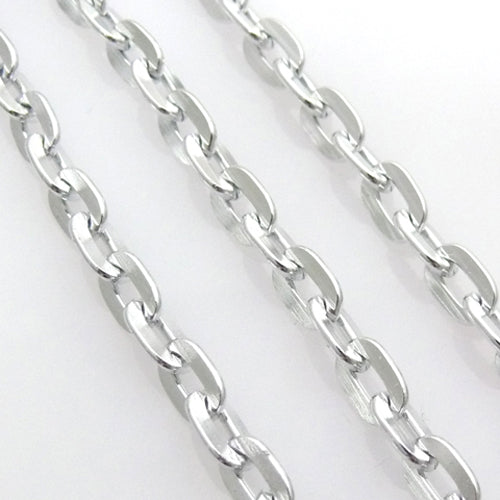 100cm Metallkette Gliederkette Ankerkette silber 1m Bastelbedarf Bastelzubehör