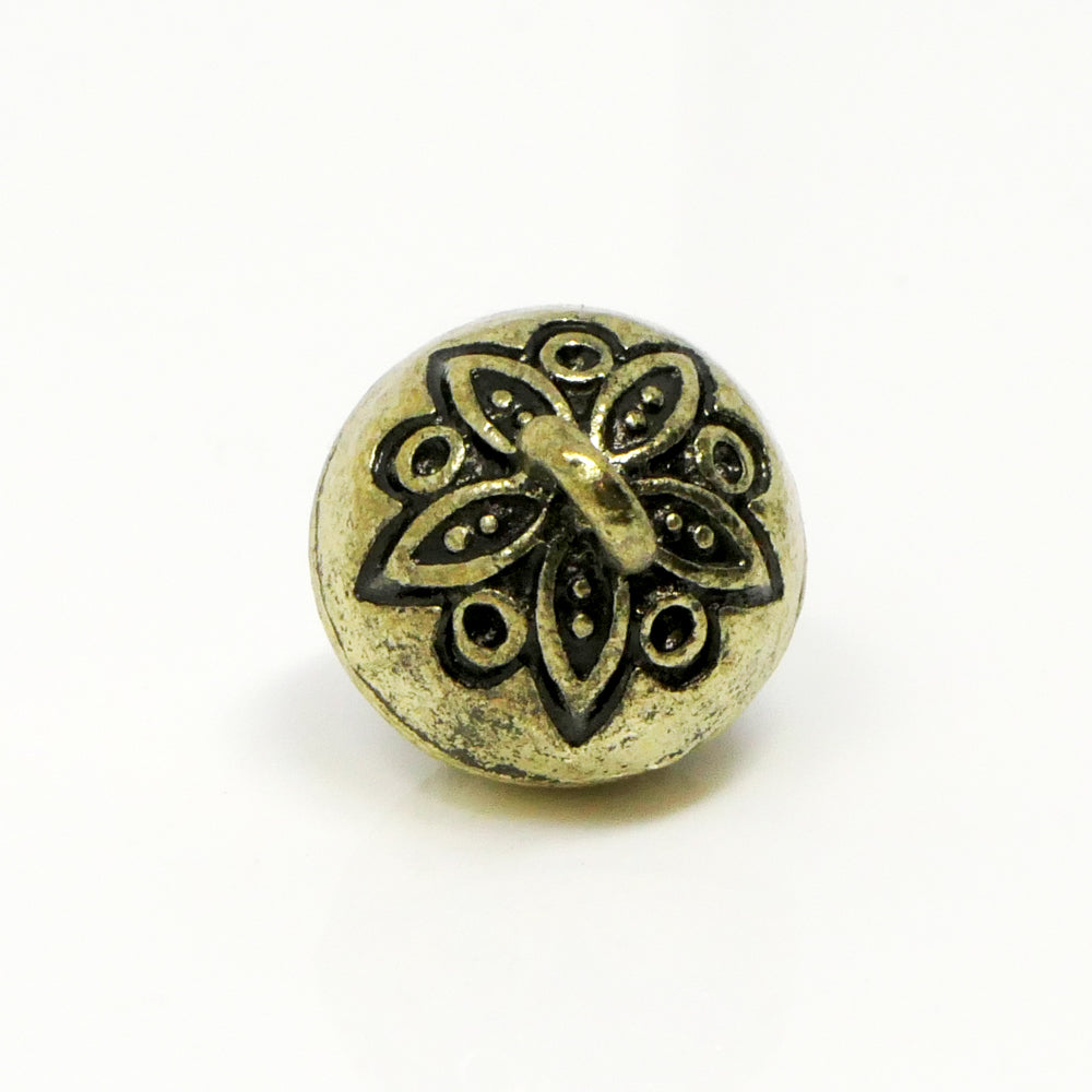 Magnetverschluss Kugel Verschluss antik goldfarben 12mm Kugelverschluss