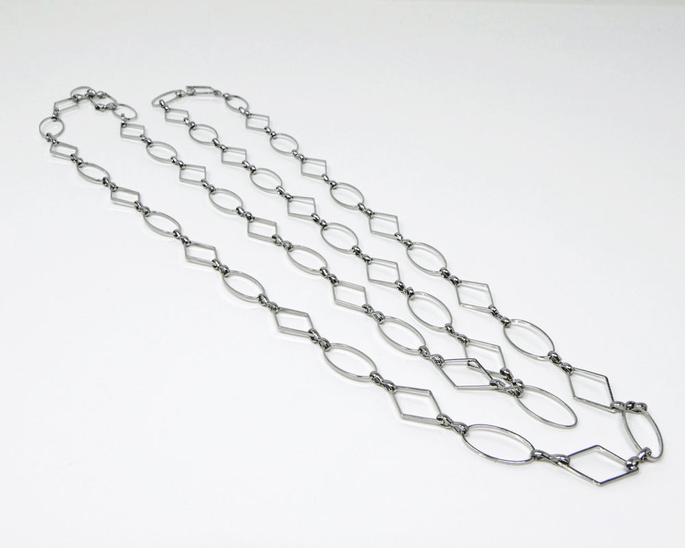 Metallkette 1m Gliederkette mit Glieder á 16mm Metall Kette Altsilber Schmuckketten zum Basteln