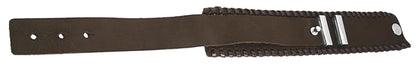 NEU braunes Lederarmband braun Leder Armband 19-21cm Herrenarmbänder -055