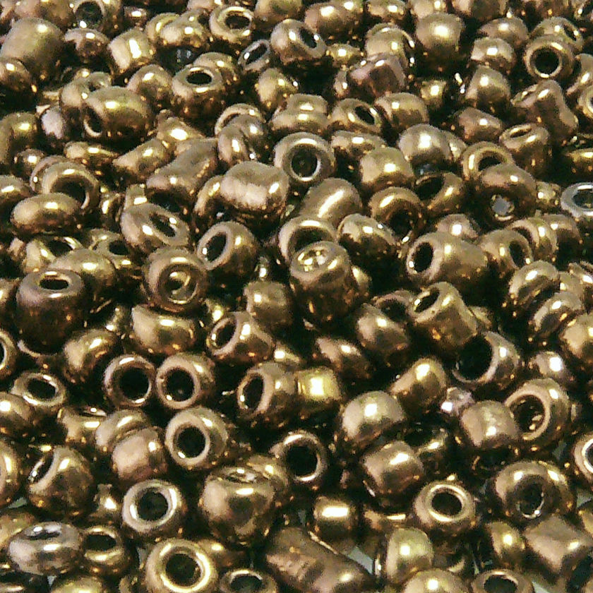 900 Rocailles Glasperlen braun Perlen 3mm Rocaillesperlen zum Schmuck basteln