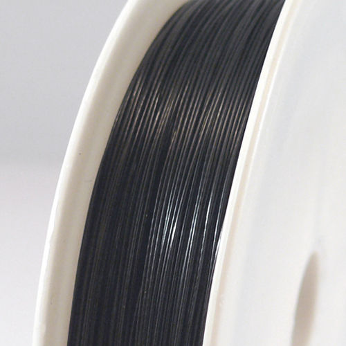 70m Schmuckdraht Basteldraht Ø 0,38mm schwarz Drahtrolle zum Basteln -351