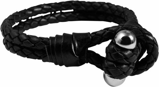 Lederarmband schwarz 18cm Leder Armband von gooix Surferarmband Herrenarmband