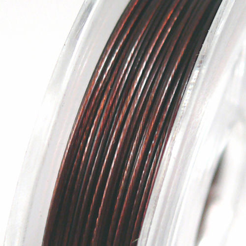 10m Schmuckdraht Basteldraht braun 0,38mm Bastelartikel -1235