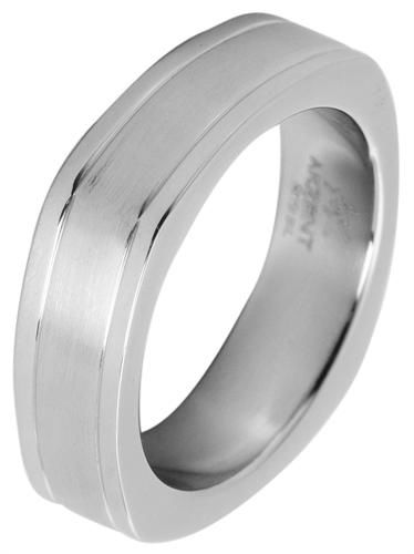 Edelstahlring Herrenring Ring silber Edelstahl 22mm Männerschmuck