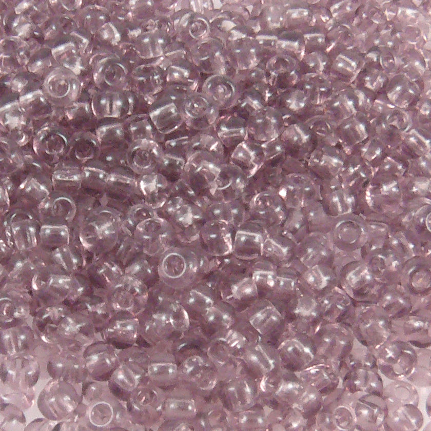 Rocailles Perlen Flieder 860 Stück Glasperlen 3mm mit Loch 0,9mm Häkelschmuck fädeln Größe 9/0