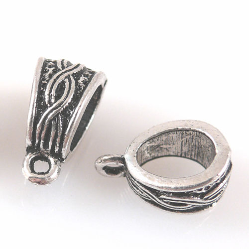 3 Metallperlen Beads Dangle altsilber 14mm Metallbeads für Schmuck -706