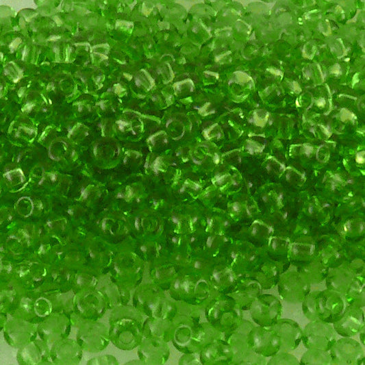 Rocailles Perlen Grün 1.200 Stück Glasperlen 2,4mm mit Loch 0,9mm Häkelschmuck fädeln Größe 9/0
