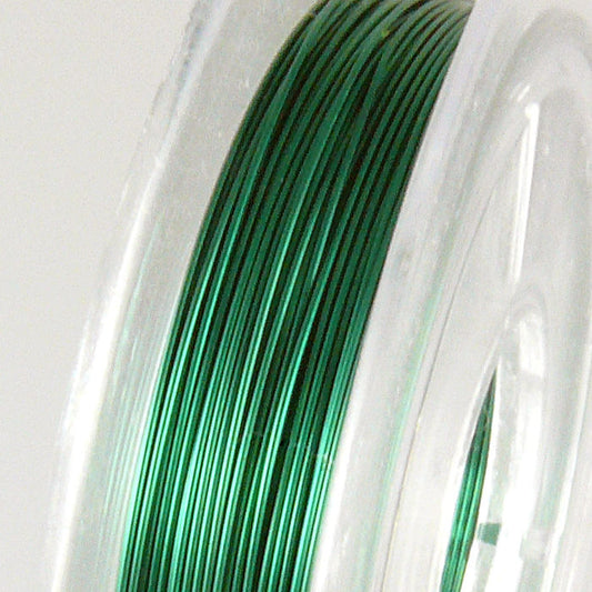 10m Spule Kupferdraht grün 0,30mm Bindedraht Wickeldraht Schmuckdraht Draht