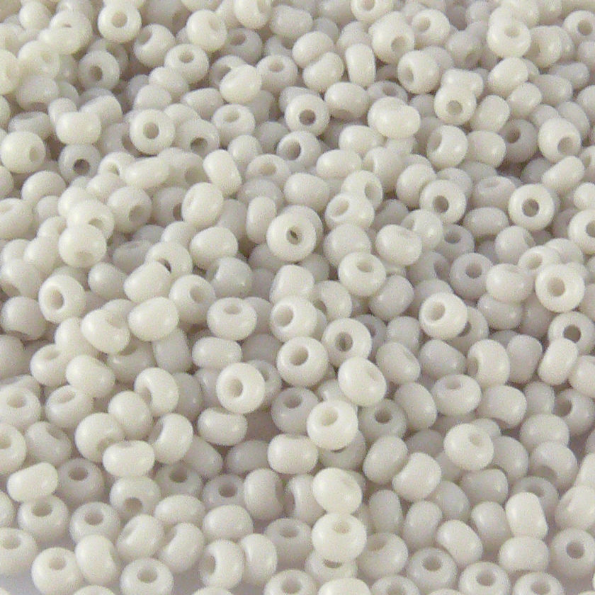 Rocailles Perlen Ecru 860 Stück Glasperlen 3mm mit Loch 0,9mm Häkelschmuck fädeln Größe 9/0