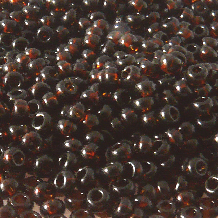 Rocailles Perlen Braun 1.200 Stück Glasperlen 2,4mm mit Loch 0,9mm Häkelschmuck fädeln Größe 9/0