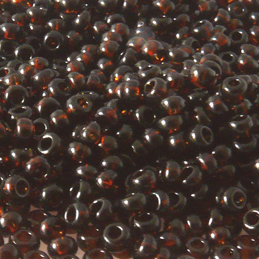 Rocailles Perlen Braun 1.200 Stück Glasperlen 2,4mm mit Loch 0,9mm Häkelschmuck fädeln Größe 9/0