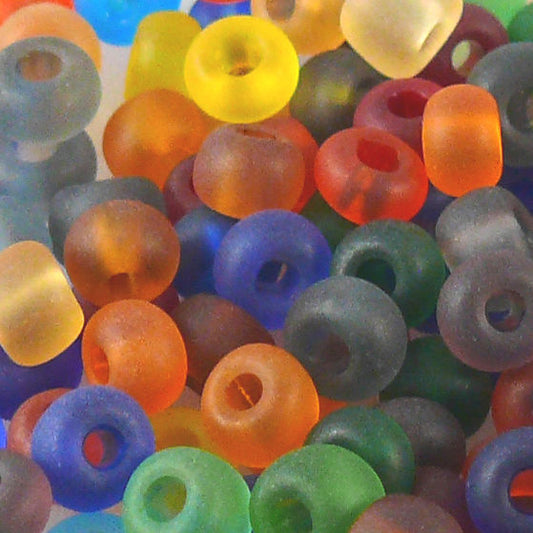150 Rocailles Perlen Glasperlen Farben-Mix 5mm bunt Rocaillesperlen Perlenmix
