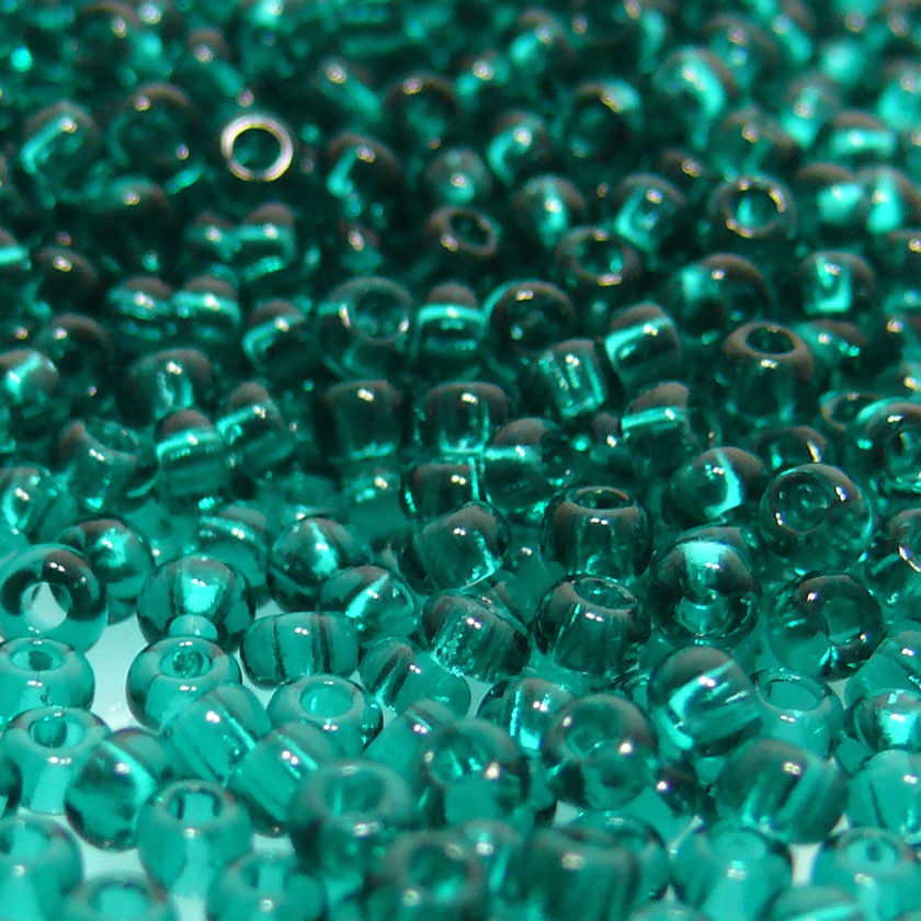 Rocailles Perlen Türkisgrün 860 Stück Glasperlen 3mm mit Loch 0,9mm Häkelschmuck fädeln Größe 9/0