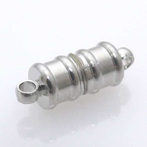 Magnet Verschluss Kettenverschluss silber Stäbchen -790