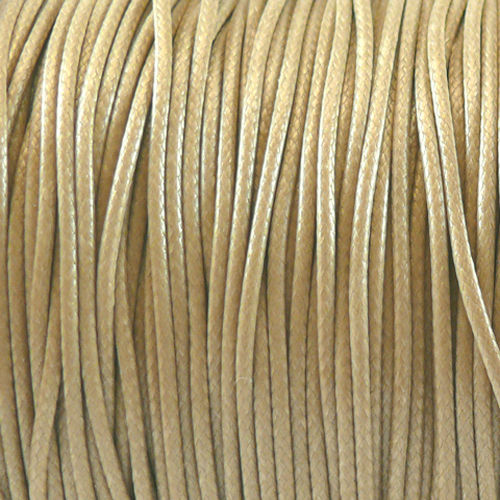 3m Wachsband Wachsschnur 1mm hellbraun Schnur Perlenband Perlenschnur