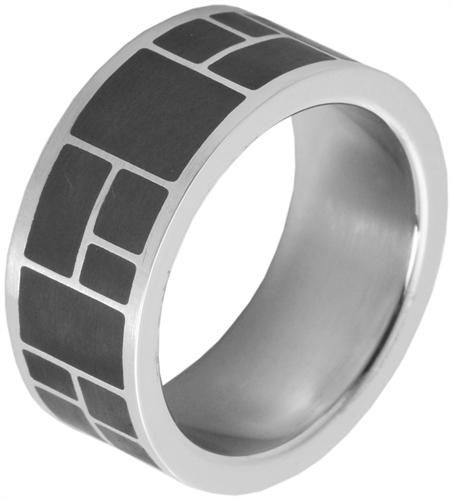 Edelstahlring Herrenring Gr. 66 Edelstahl Ring silber 21mm Herrenschmuck neu-976