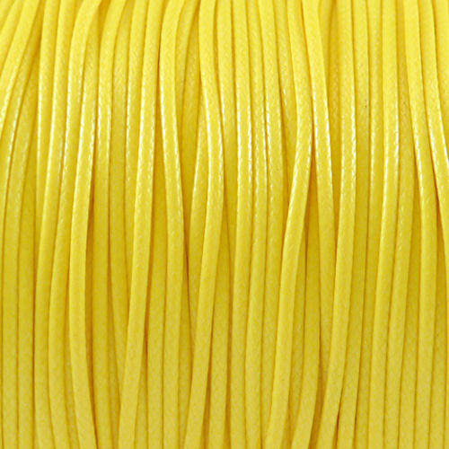 3m Wachsband Wachsschnur 1mm sonnengelb Schnur aus Baumwolle zum Basteln