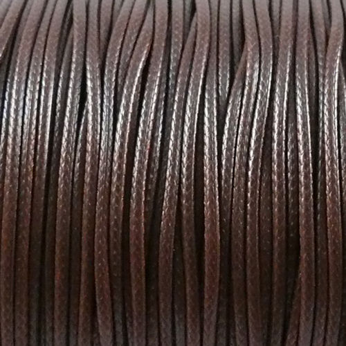 3m Wachsband Wachsschnur 1mm kaffeebraun €0,40/m Schnur Baumwollband braun -832