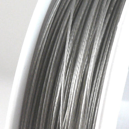 50m Schmuckdraht Basteldraht silber nylonummantelt 0,38mm Draht Basteln