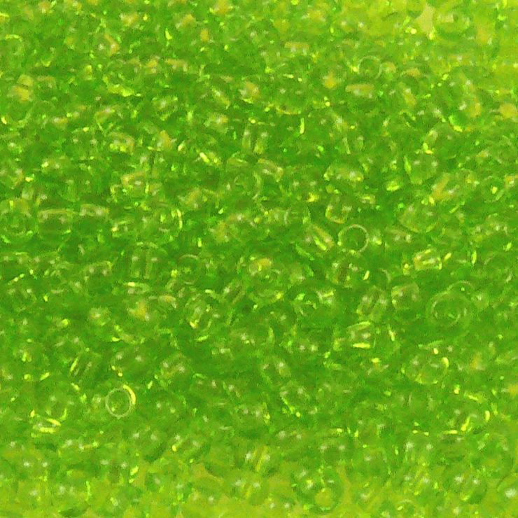 Rocailles Perlen Apfelgrün 1.200 Stück Glasperlen 2,4mm mit Loch 0,9mm Häkelschmuck fädeln Größe 9/0