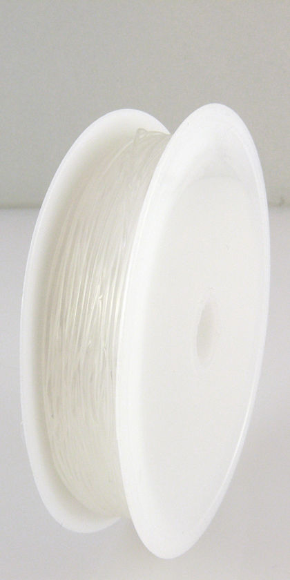 elastischer Nylonfaden Ø 0,5mm transparent 15m Nylonschnur Gummischnur  -1401