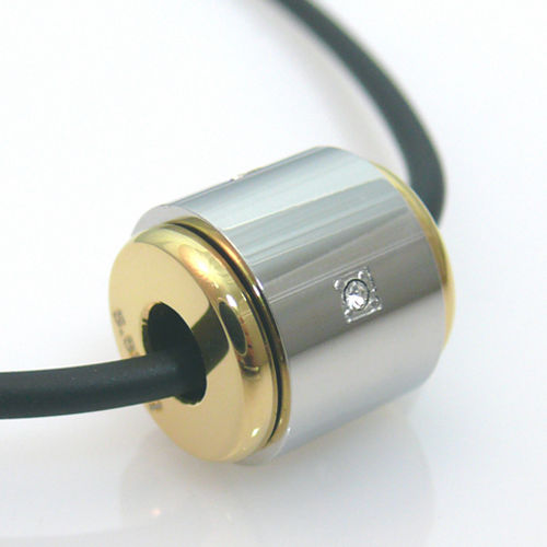 Herrenschmuck Halskette 57cm mit Edelstahlanhänger Walze Herrenketten silbern