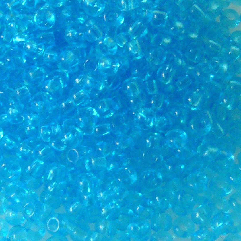 Rocailles Perlen Azurblau 860 Stück Glasperlen 3mm mit Loch 0,9mm Häkelschmuck fädeln Größe 9/0