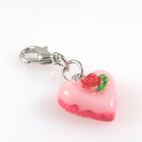 süsser Charms Anhänger Herz Pink Rosa 3,5cm Charmanhänger für Armbänder