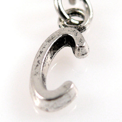 Charms Buchstabenanhänger C Anhänger für Bettelarmbänder Altsilber 3,5cm