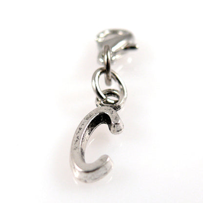 Charms Buchstabenanhänger C Anhänger für Bettelarmbänder Altsilber 3,5cm