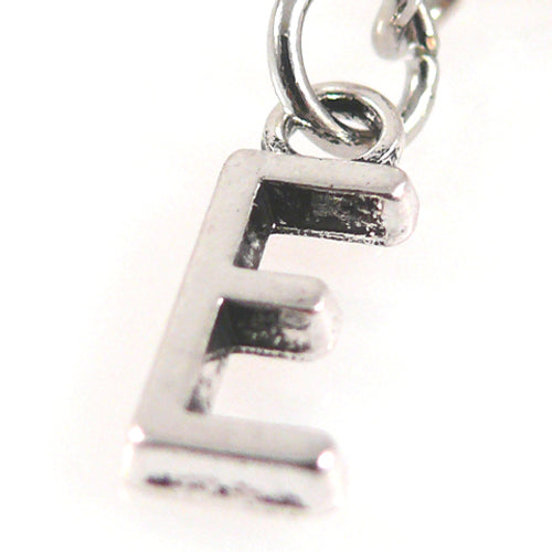 Charms Buchstabenanhänger E Anhänger für Bettelarmbänder Altsilber 3,5cm