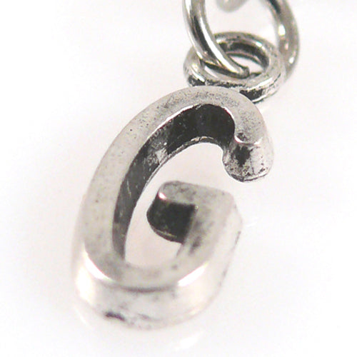 Charms Buchstabenanhänger G Anhänger für Bettelarmbänder Altsilber 3,5cm