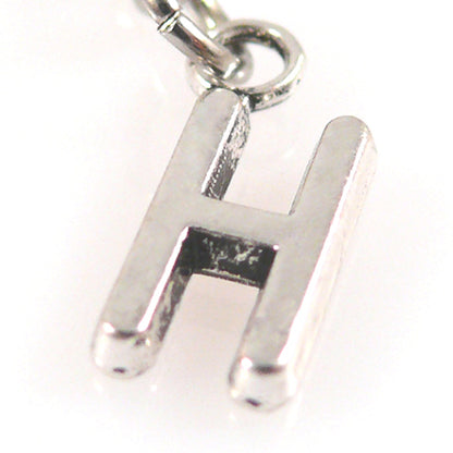 Charms Buchstabenanhänger H Anhänger für Bettelarmbänder Altsilber 3,5cm