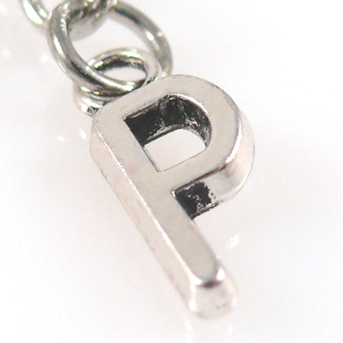 Charms Buchstabenanhänger P Anhänger für Bettelarmbänder Altsilber 3,5cm