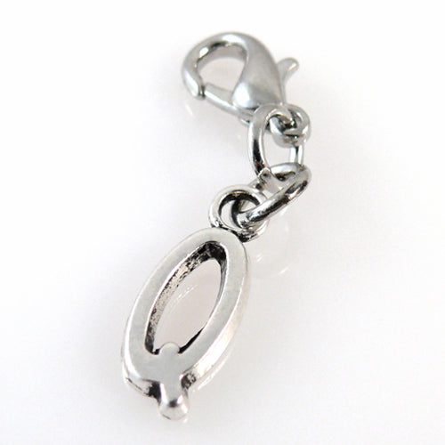Charms Buchstabenanhänger Q Silber Anhänger für Bettelarmbänder Altsilber