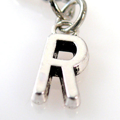 Charms Buchstabenanhänger R Silber Anhänger für Bettelarmbänder Altsilber