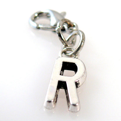 Charms Buchstabenanhänger R Silber Anhänger für Bettelarmbänder Altsilber