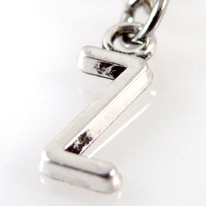 Charms Buchstabenanhänger Z Silber Anhänger für Bettelarmbänder Altsilber
