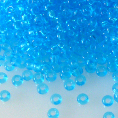 Rocailles Perlen Azurblau 860 Stück Glasperlen 3mm mit Loch 0,9mm Häkelschmuck fädeln Größe 9/0