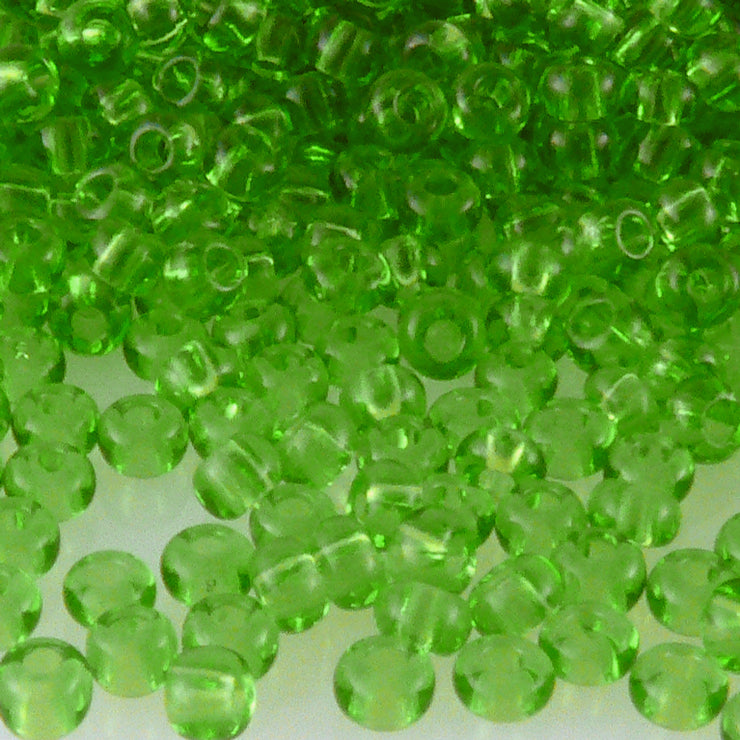 Rocailles Perlen Grün 1.200 Stück Glasperlen 2,4mm mit Loch 0,9mm Häkelschmuck fädeln Größe 9/0