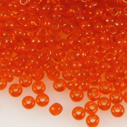Rocailles Perlen Orange 860 Stück Glasperlen 3mm mit Loch 0,9mm Häkelschmuck fädeln Größe 9/0