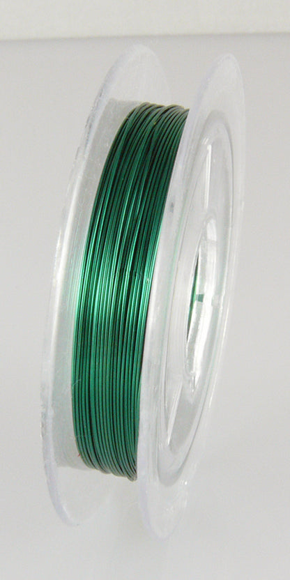 10m Spule Kupferdraht grün 0,30mm Bindedraht Wickeldraht Schmuckdraht Draht