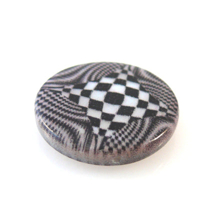 edle Perlmuttscheibe Muschelperle schwarz silber Perle 2cm Perlen zum Baseln-150